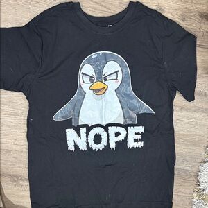 Black Penguin Graphic Kids T-Shirt